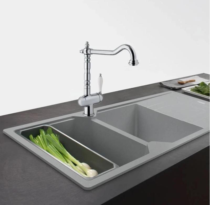 Franke Particolare Old England klasický kuchyňský kohoutek chrom 115.0060.360