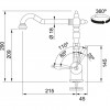 Franke Particolare Old England klassieke Keukenkraan brons 1150081345