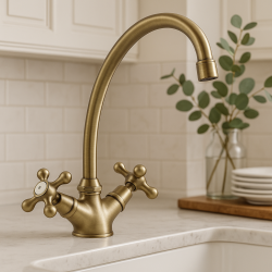 Nostalgická kuchyňská baterie V1900 Bronz