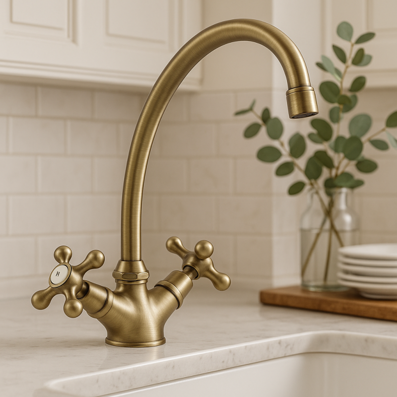 Nostalgická kuchyňská baterie V1900 Bronz