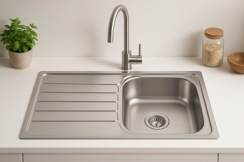 Franke Spark SKX 611 nerezová dřezová sestava s odkapávací plochou 86x50cm 101.0315.545