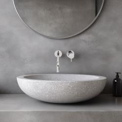 Waterevolution Flow vestavěná umyvadlová baterie chrom s výtokem 25 cm T116B01-25