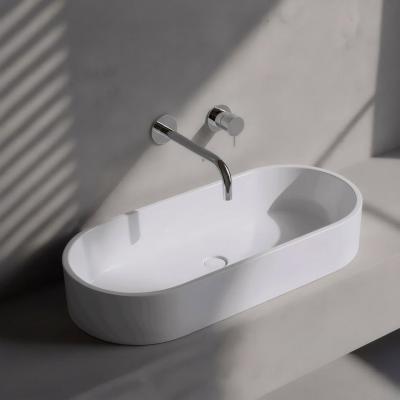 Waterevolution Flow vestavná umyvadlová baterie chrom s výtokem 25 cm T116B01-25