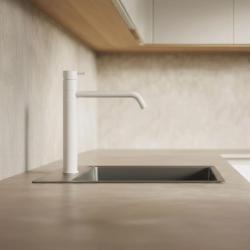 Waterevolution Flow kuchyňská baterie matná bílá T150BR