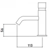 Waterevolution Flow Fonteinkraan zelfsluitend chroom T110TP01