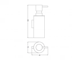 Waterevolution Deep dávkovač mýdla chrom A22601