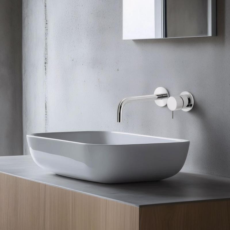 Waterevolution Flow vestavěná umyvadlová baterie chrom výtok 15 cm T116B01-15