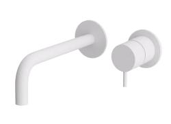 Waterevolution Flow vestavná umyvadlová baterie matně bílá s výtokem 15 cm T116BBR-15