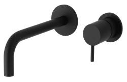 Waterevolution Flow vestavná umyvadlová baterie matná černá s výtokem 15 cm T116BPR-15