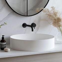 Waterevolution Flow vestavná umyvadlová baterie matná černá s výtokem 15 cm T116BPR-15