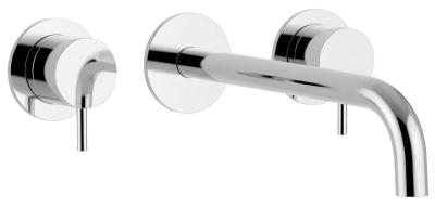 Waterevolution Flow 3-otvorová vestavná umyvadlová baterie chrom s výtokem 15 cm T1163F01-15