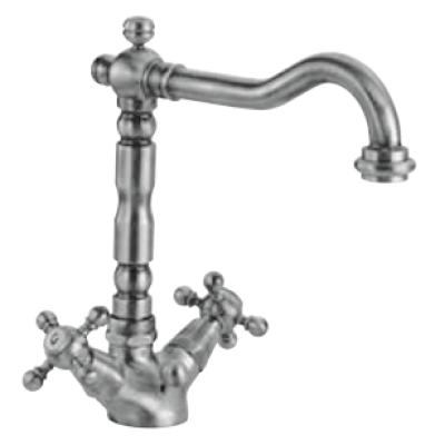 PB klasická umyvadlová baterie hvězdicové rukojeti výtok 18,5 cm Chrom 1208854932