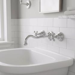 PB klasická vestavná nástěnná baterie s hvězdicovými kohoutky, 25 cm výtok, chrom 1208855112