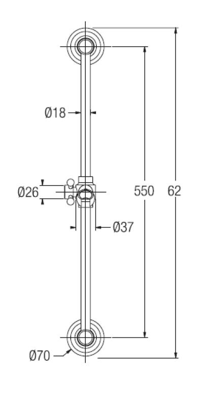 PB klasická posuvná sada s ruční sprchou a sprchovou hadicí bronz 1208899102