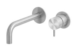 Waterevolution Flow vestavěná umyvadlová baterie, celonerezová T116BIEV2 s výtokem 15 cm