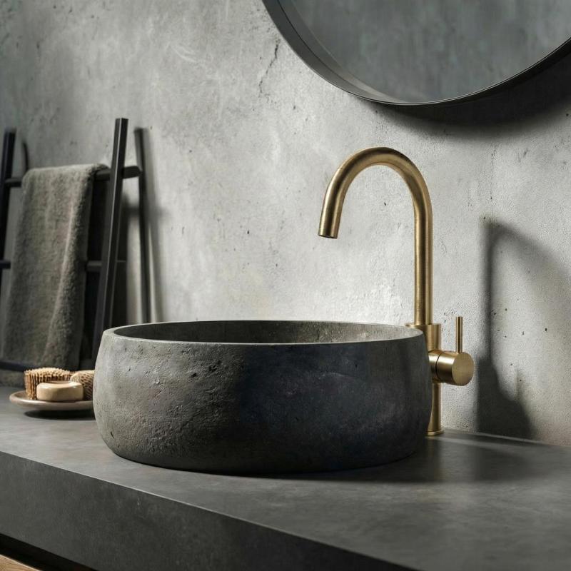 Waterevolution Flow umyvadlová baterie vysoký model leštěná mosaz T1121FULE