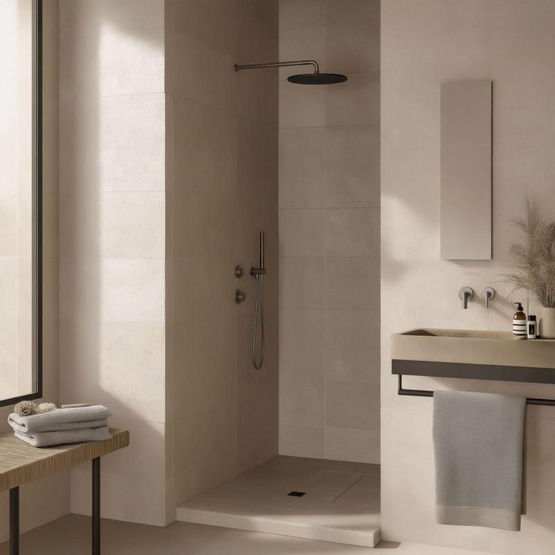 Waterevolution Flow vestavěný sprchový termostat s 1 přepínacím ventilem, plně nerezový 1208920976