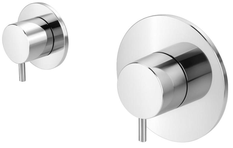 Waterevolution Flow vestavný sprchový termostat s 1 uzavíracím ventilem, chrom 1208920980