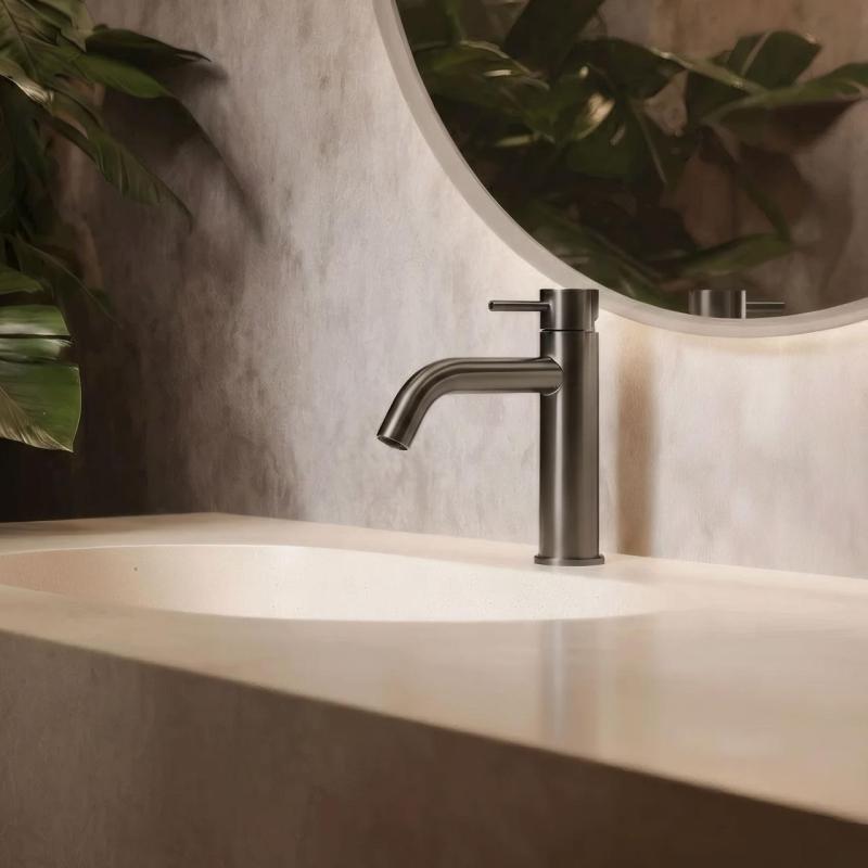 Waterevolution Flow umyvadlová baterie PVD gun metal T1101AGME