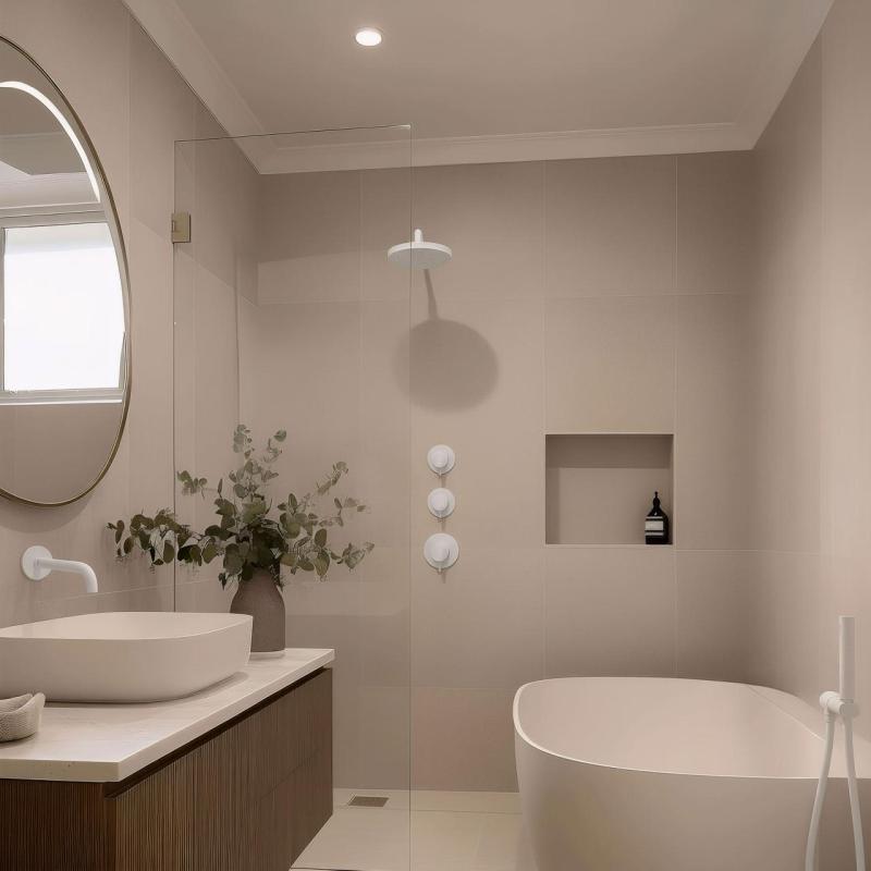 Waterevolution Flow vestavěný sprchový termostat s 2 uzavíracími ventily matná bílá 1208953386