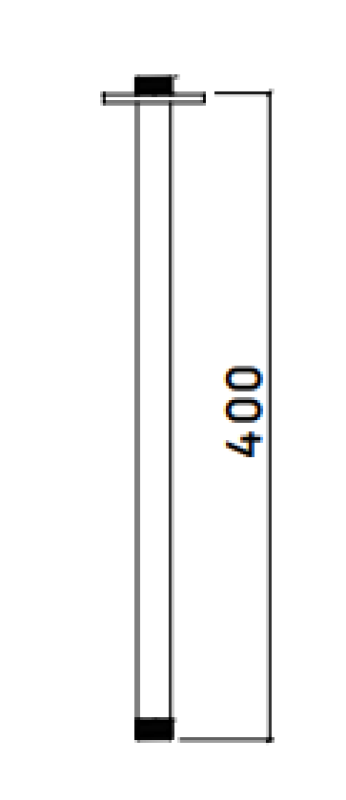 Waterevolution stropní držák 40 cm, plně z nerezové oceli, T164540IE