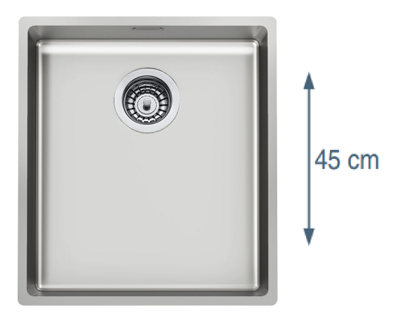 Foster L45 Speciální 45cm dlouhý nerezový dřez 40 x 45 cm podstavba 1208953742