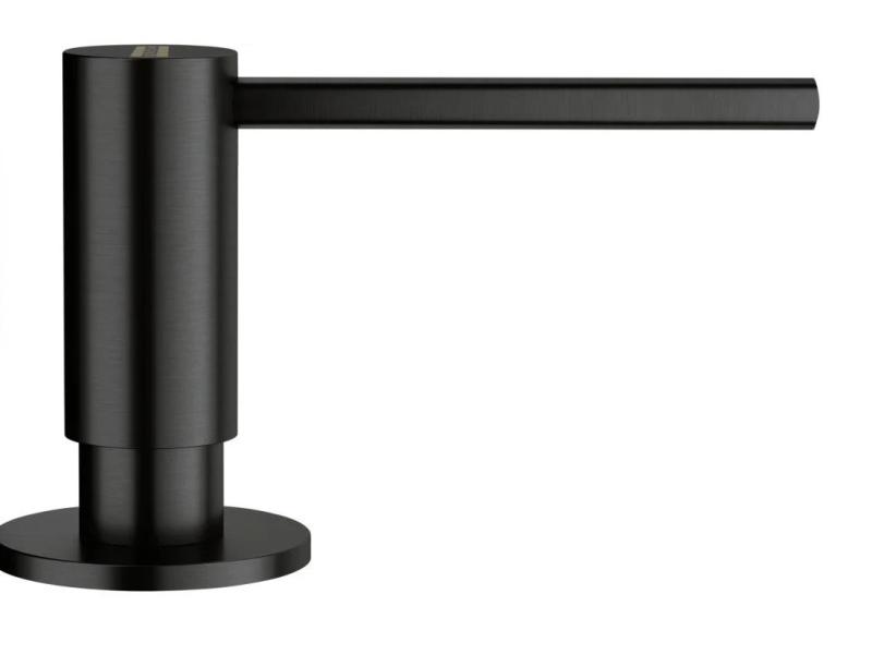 Franke Atlas kartáčovaný černý vestavný dávkovač mýdla 112.0717.102