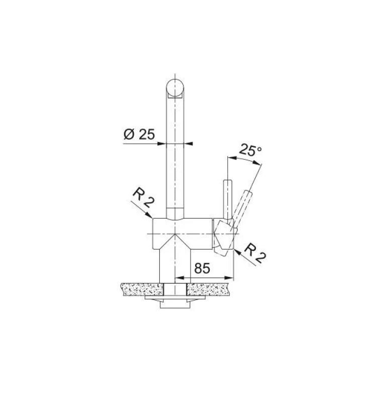 Franke měděná kuchyňská baterie Atlas Neo s výsuvným výtokem pvd měď 115.0628.208