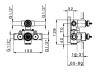 PB classic nostalgische klassieke inbouw doucheset chroom met handdouche en regendouche 225mm 1208953841