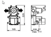 SB 316 AESTHETICS Round Inbouw thermostaatkraan met 2 uitgangen / stop-omstelkraan PVD koper geborsteld 1208954907