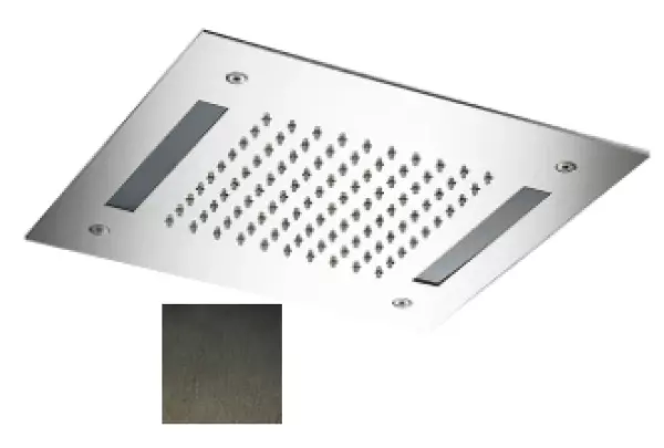 SB Easy Inbouw Regendouche 30x30 cm PVD Gun Metal met verlichting 1208955443