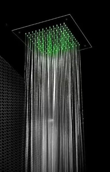 SB Square Chromotherapy dešťová sprcha vestavěná Matná Černá 1208955463