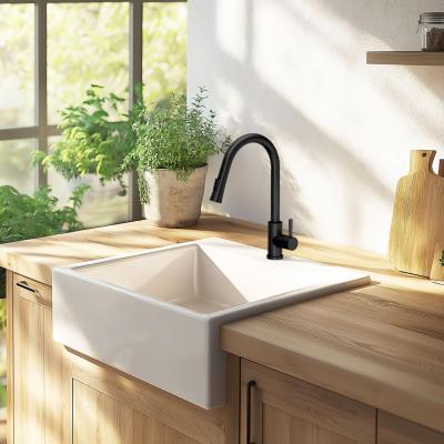 Quadri Leeds kuchyňská baterie s výsuvnou sprchou se 2 režimy, matná černá 1208955907