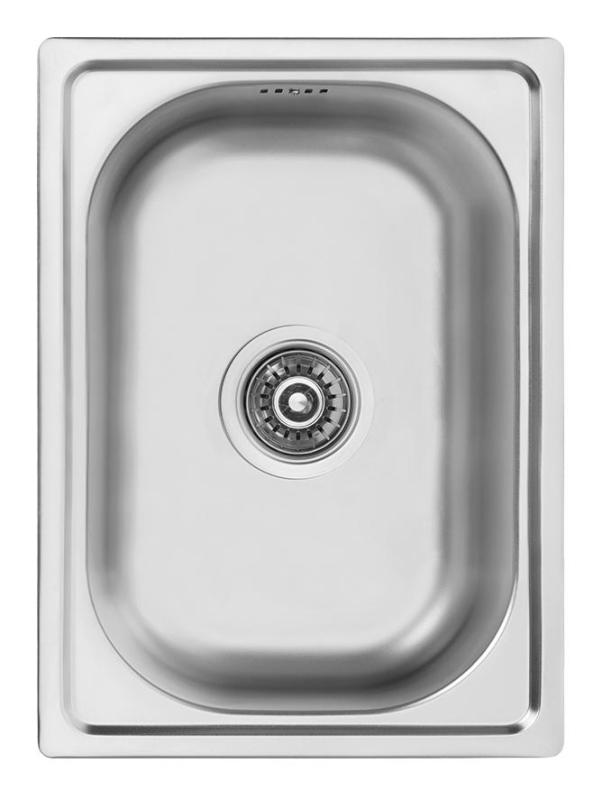 Ausmann Basic kleine roestvrijstalen opbouwspoelbak 35x48 cm inclusief sifon 1208956971