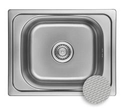 Ausmann Basic lněný vzor nerezová vestavná dřez 50x40 cm včetně sifonu 1208956977