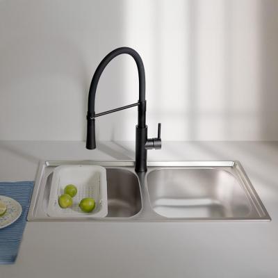 Ausmann Basic dvojitý nerezový vestavný dřez 78x43 cm včetně sifonu 1208956995