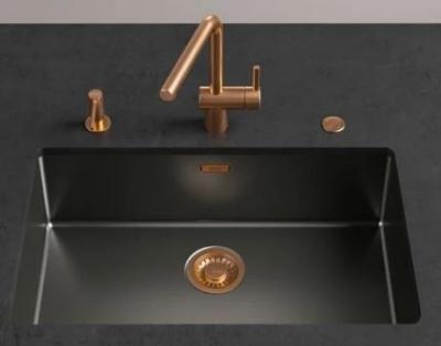 Franke Mythos masterpiece odtoková souprava zlatá s přepadem 112.0652.898