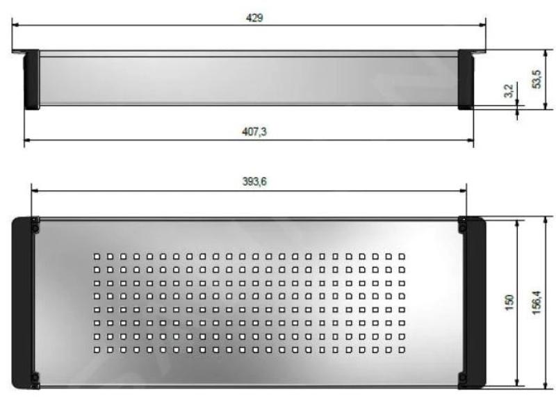 Franke Kubus 2.0 vkládací miska nerezová ocel 429x156mm model vázaný 112.0394.981