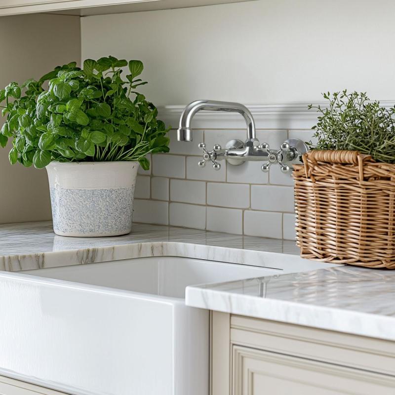 AquaTrimo Vivaldi klasická kuchyňská nástěnná baterie s horním výtokem chrom 21VV7066CM