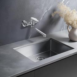 AquaTrimo Schubert jednopáková kuchyňská nástěnná baterie chrom 21ST7076CM