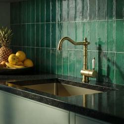 Edward nostalgická kuchyňská baterie s otočným výtokem Bronz klasický 1208957129