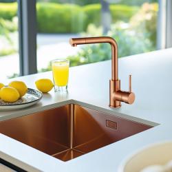 Ausmann Lavea měděná kuchyňská baterie PVD copper s otočným výtokem 1208957132
