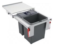 Franke Sorter Garbo 45-2 vestavěný odpadkový systém 1 x 12 a 1 x 18 litrů odpadní nádoby 1210200692