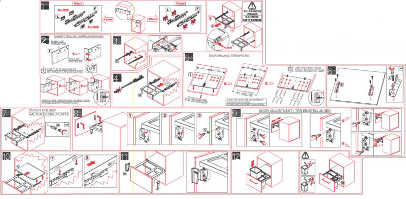 Franke Sorter Garbo 60-2 vestavěný odpadkový systém 2 x 18 litrů odpadkový koš 1210284027