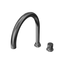 Waterevolution Flow 2-otvorová kuchyňská baterie Gunmetal PVD T151GME