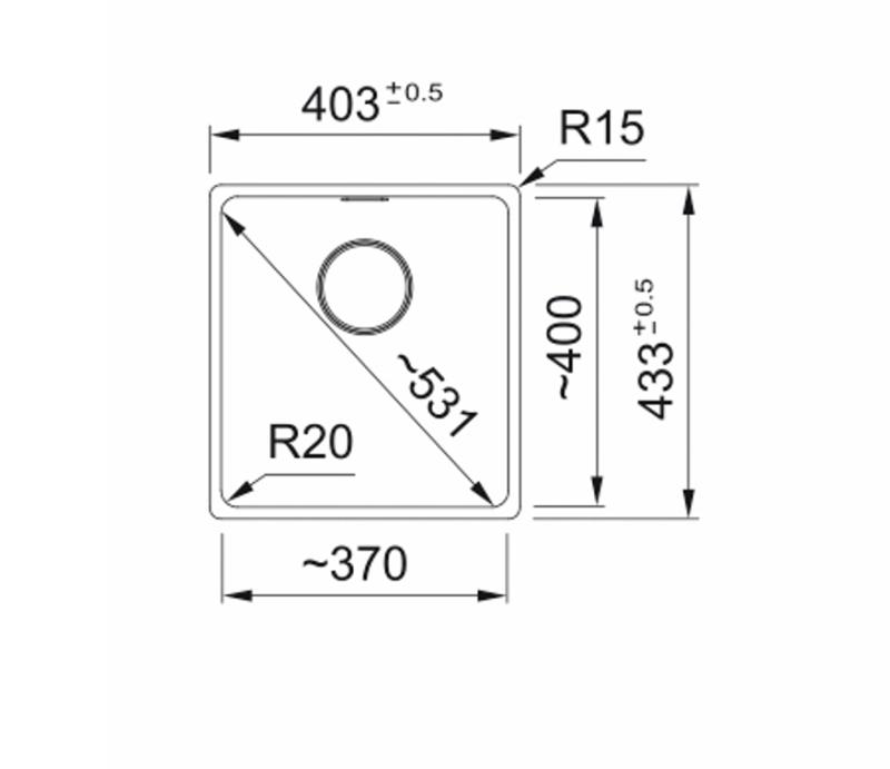 Franke Maris MRG 110-37 Fragranite black edition mat černý dřez na podložku