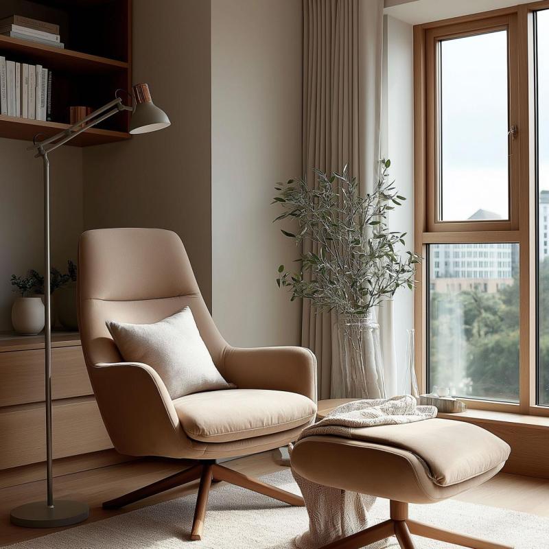 Decor Artemia šedá stojací lampa dlouhé kovové rameno průměr 16,5 cm 2300