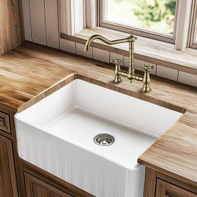 AquaTrimo Windsor 2-otvorová klasická kuchyňská nostalgická mostová kuchyňská baterie s úhlovým výtokem bronz 21WS7653BN