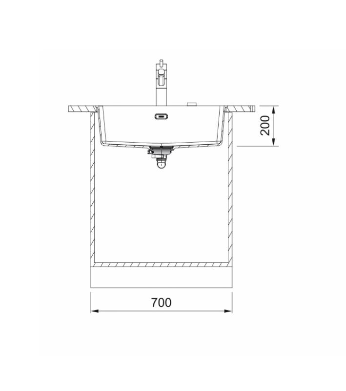 Franke Maris MRG 110-62 Fragranite polární bílý dřez podskříňový