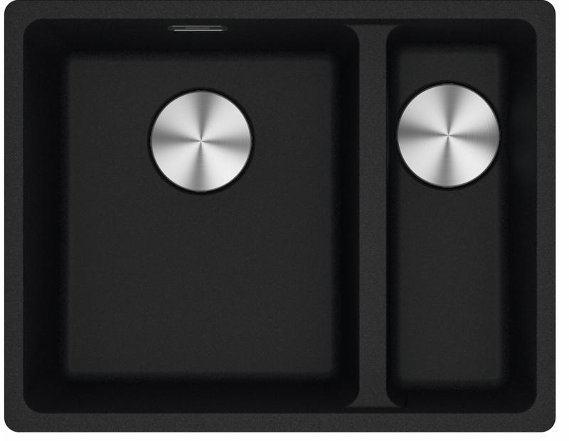 Franke Maris MRG 260-34-15 Fragranite Matný černý dřez Levý dřez pro rovnou montáž